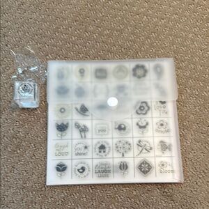 NWT Close to my Heart Acrylic Block and Stamp Sets.